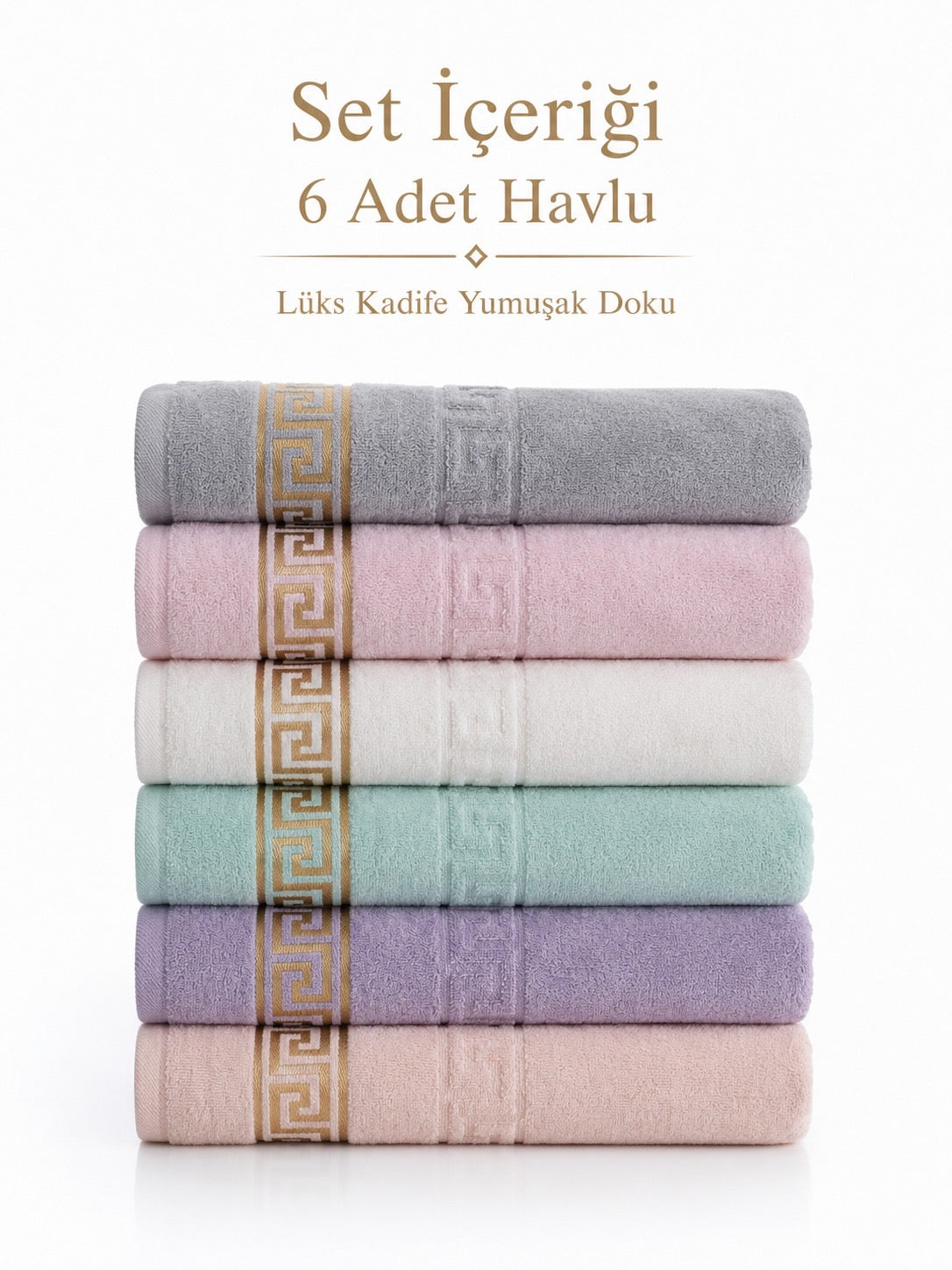 6 Set El Yüz Havlu Set