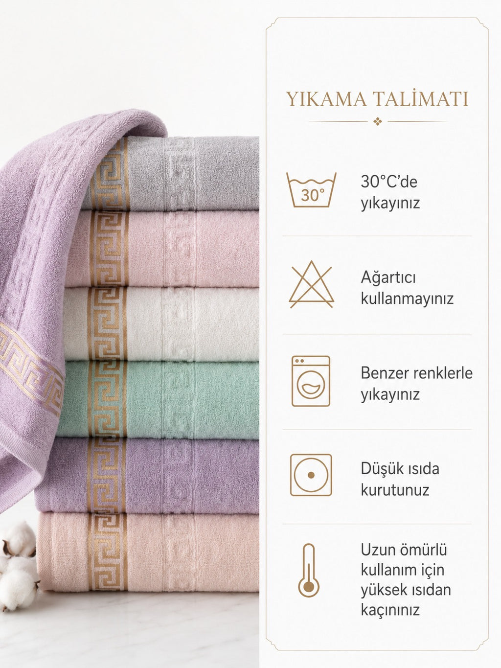 6 Set El Yüz Havlu Set