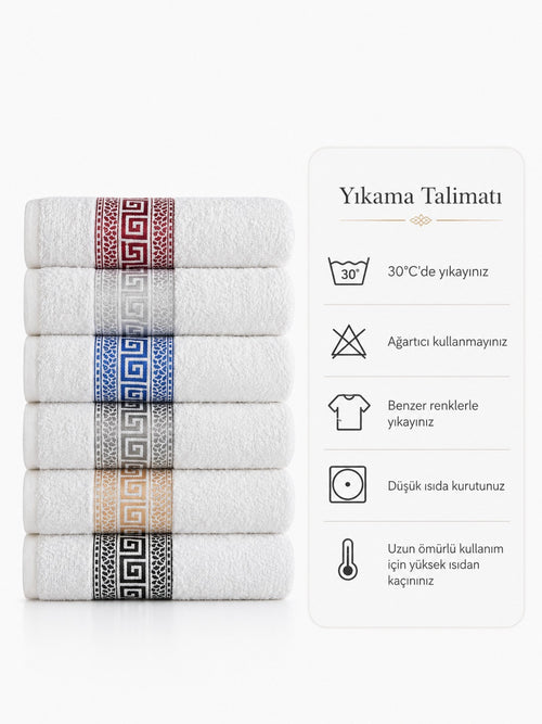 6 Set Banyo Havlu Set