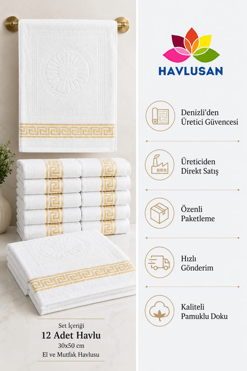 12 Adet Mutfak Havlusu