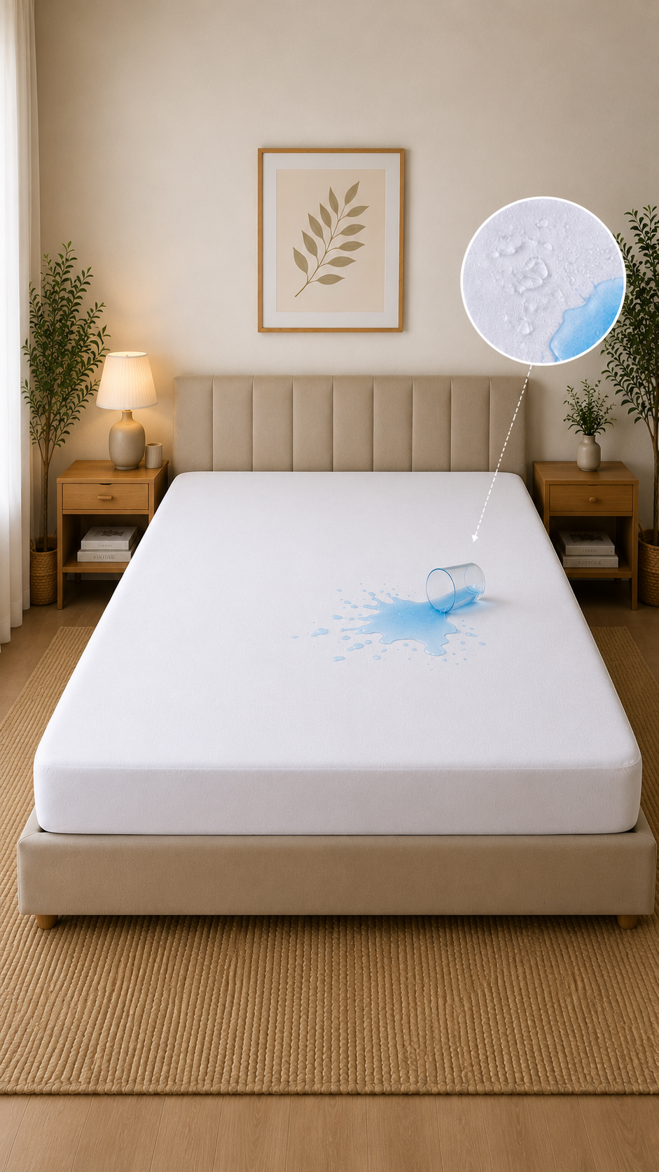 Sıvı Geçirmez Alez Çift Kişilik 160x200